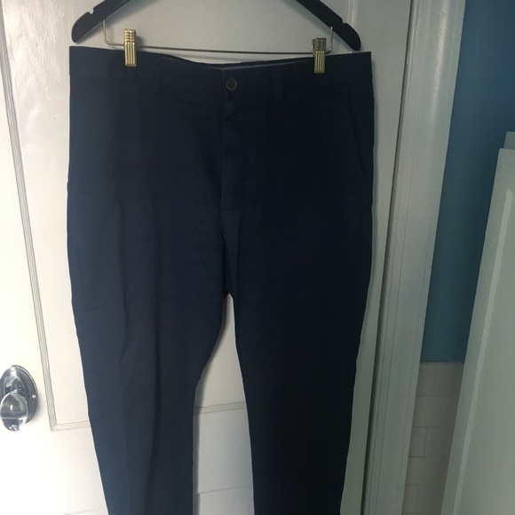 Navy men’s Nordstrom shop dress pants 36Wx34L - Picture 2 of 3